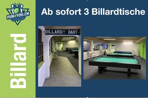 Neu 3 Billardtische 🎱